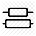 Centralizar Distribuir Vertical Icon