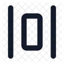 Distribute Spacing Horizontal Tool Text Icon