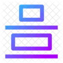 Distribute Vertical Bottom Icon