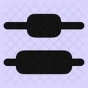 Distribute Vertical Center Icon