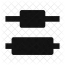 Distribute Vertical Center Icon