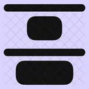 Distribute Vertical Top Icon