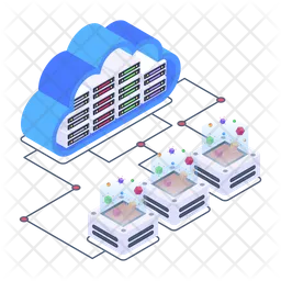 Distributed Cloud Storage  Icon
