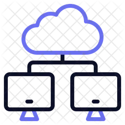 Distributed Computing Icon - Download in Line Style