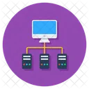 Distributed Data Data Network Data Sharing Icon