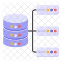 Shared Server Database Networking Distributed Database Icon