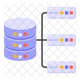 Distributed Database  Icon