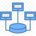 Database Centralized Database Database Network Icon