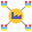 Distributing Factory Logistic Icon
