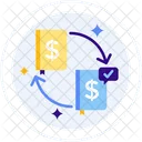 Cash Flow Cashflow Distributed Icon