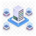 Distributed Servers Servers Technology Servers Network Icon