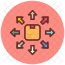 Distribution Consignment Delivery Icon