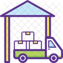 Entreposage Distributions Stockage Icône