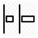 Répartition horizontale Aligner à gauche  Icône