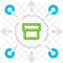 Distribution Allocation Dissemination Icon