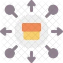 Distribution Allocation Dissemination Icon