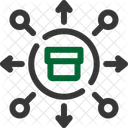 Distribution Allocation Dissemination Icon