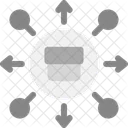 Distribution Allocation Dissemination Icon