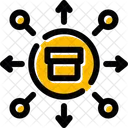Distribution Allocation Dissemination Icon