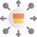 Distribution Allocation Dissemination Icon