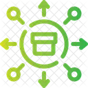 Distribution Allocation Dissemination Icon