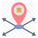 Positioning Location Distribution Icon