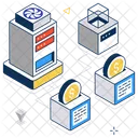 Distribution Network Chain Management Logistic Network Icon