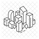 District City Isometry Icon