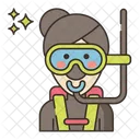 Diver Female Diver Scuba Diver Icon