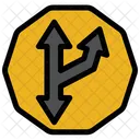 Diversion Sign  Icon