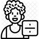 Divide Fraction Split Icon