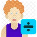 Divide Fraction Split Icon