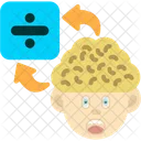 Divide Brain Logic Mental Division Icon