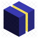 Divide Geometric Cube Icon