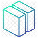 Divide Geometric Cube Icon