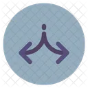 Divide Arrow  Icon