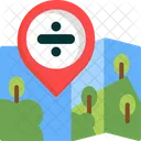 Divide Map Divide Gps Split Icon