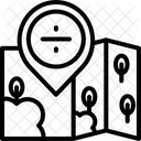 Divide Map Divide Gps Split Icon