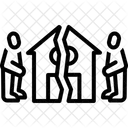 Divide Break Segregated Icon