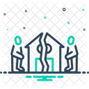 Divide Break Segregated Icon
