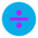 Divide Sign Circle Icon