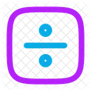 除算記号四角 アイコン