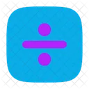 Divide Sign Square Icon