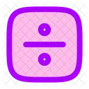 Divide Sign Square Icon