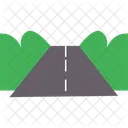 Divided highway begins  Icon