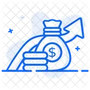 Dividend Yield Dividend Stock Moneybag Icon