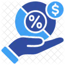 Dividendo Porcentaje Division Icono