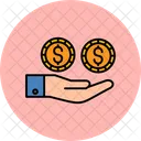 Dividends Bank Contribution Icon