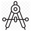 Divider Compass Geometry Icon