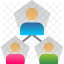 Dividiendo al cliente  Icono